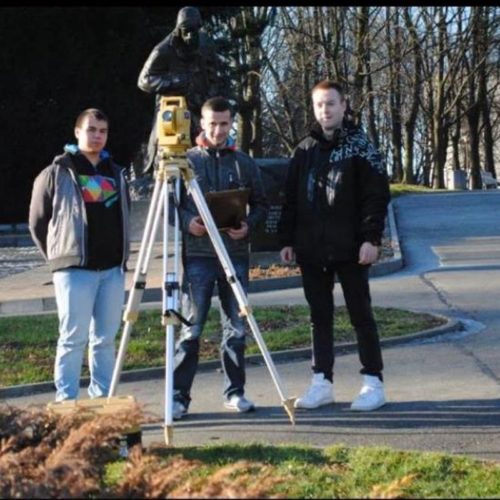 Nasi reprezentanci na XXXVIII Ogólnopolską  Olimpiadę Wiedzy Geodezyjnej i Kartograficznej  w Opolu w kwietniu 2016r. Autor: Jerzy Moskal