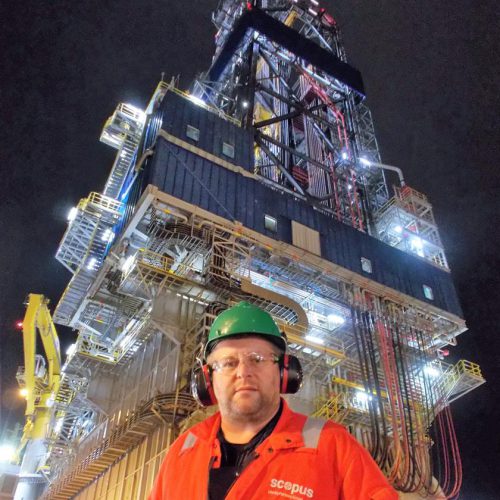 Surveying for drilling platforms in countries all over the world by our graduate, Peter Kuczma. Author: George Moskal
